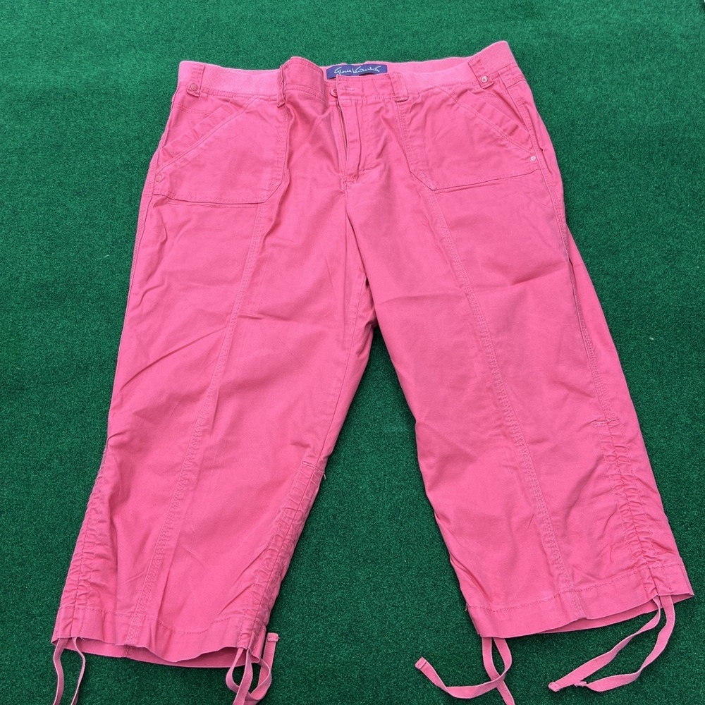 Gloria‎ Vanderbilt  Capri Jeans Magenta Pink Women's Size 16 Petite